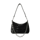 Fashion Chain Underarm Purse Female PU Pleated Shoulder Top-handle Bag Handbag