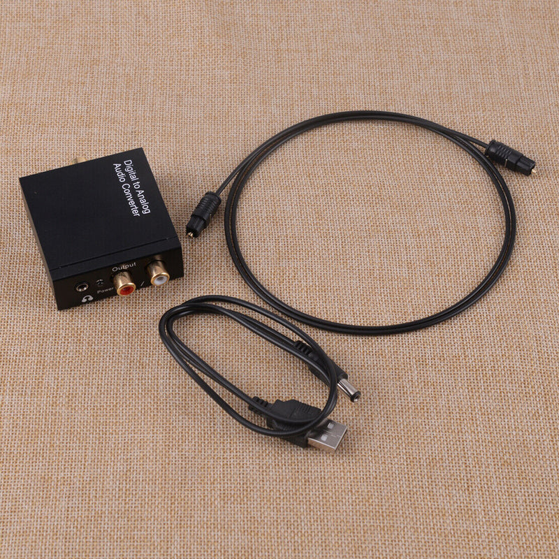 Optical Toslink Digital to Analog RCA Audio Converter Adapter fr Blu-ray Player