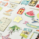 72pcs travel cardstock die cuts for scrapbooking happy planner/card making FT
