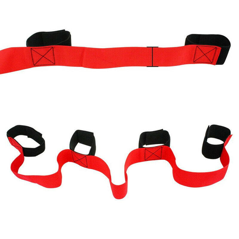 4 Legged Race Bands Outdoor Game Kids Adults Birthday Team Party Games Red O8Y9