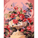 Painting By Numbers Kit DIY Brilliant Flower Canvas Oil Art Picture Craft