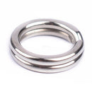 100Pcs Durable Double Loop Hot Split Ring Fishing Tackle Stainless Steel Ho C5F1