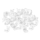 45pcs Transparent Lighter Show Storage Easel Stand Base Store Plate Gifts