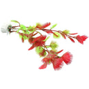 Red Plastic Fern Plants Water Fish Tank Landscaping Aquarium Ornament DecoraH2X9