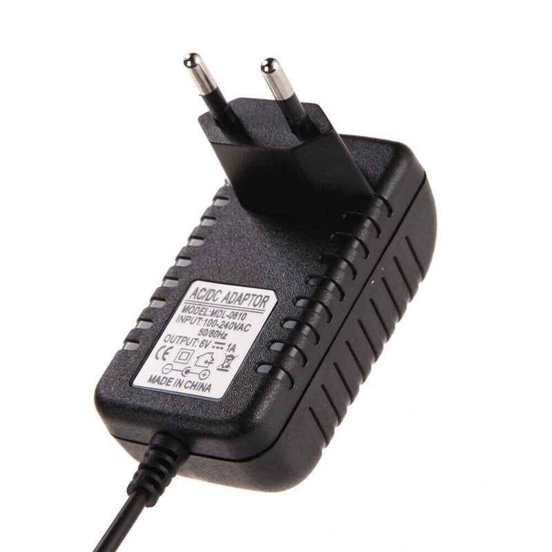 AC 100-240V Converter Adapter DC 5.5 x 2.5MM 6V 1A 1000mA Charger EU Plug