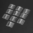 10Pcs Transparent Plastic Folding Hinges Durable Clear Acrylic Hinge Tools New