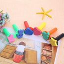 6pcs/set Plastic Sponge Paint Graffiti Brushes DIY Drawing Toys Seal Tools