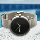 women fashion Digital dial metal quartz Wrist Watch Black  O7A1