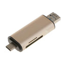 5in 1 USB 3.0 Type C//Micro USB/OTG Adapter TF SD Card Reader for Macbook PC