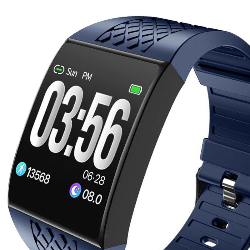Smart Watch Fitness Tracker Heart Rate Monitor IP68 Sport Smartwatch Blue