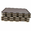 10 Piece Eva Foam Puzzle Exercise Mat Interlocking Floor Tiles Brown+beige