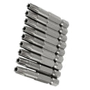 5.3mm T30 Head 50mm Long Security Torx Screwdriver Insert Bits 10 Pcs C8E9