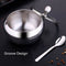 Stainless Steel Sugar Bowl with Clear Glass Lid - for better recognition, a J3F7