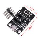 Mini ATTINY85 Micro USB Development Programmer Board for Tiny85-20PU DIP-8 IC FT