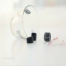Wild Black Ring Set Women Stack Plain Above Knuckle Ring Band Midi Rings 3PCS