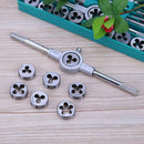 8pcs Circular Die Set M3 M4 M5 M6 M8 M10 M12 with 1 Wrench Hss Tap Die