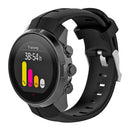 Silicone Watch Strap for SUUNTO AMBIT3 VERTICAL/Spartan SPORT (Black) A