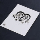 100 Pcs ivory wedding party pearlescent love hearts place cards table name