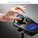 Wireless In-Car Bluetooth FM Transmitter MP3 Radio Adapter Car Kit  USB Charg3c