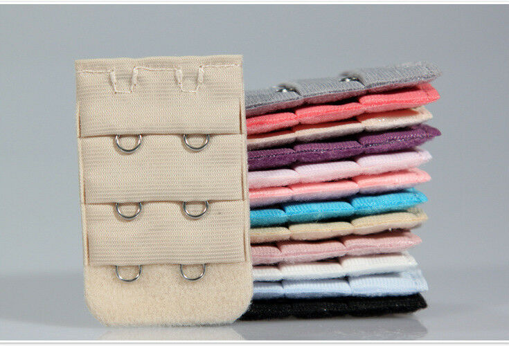 5 Bra Extenders Strap Extension Lengthened adjustable Replacement Buckle 2 Hooks