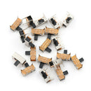 20Pcs 6Mm High Side Knob 6 Pin 2 Position Dpdt Slide Switch 0.5A 50Vac/Sk22H0ME