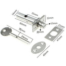 Fire Door Stainless Steel Hidden Tubewell Key Mortise Lock with Long CoreB Ew