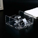 1Pcs Square Clear Acrylic Napkin Holder Paper Serviette Dispenser Newest Useful