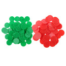 Pack of 200 Blank Poker Chips Bingo Tokens for Party Casino Game Supplies 0.98 x