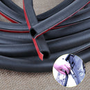 8M Car Big D Shape Rubber Seal Weatherstrip Hollow Door Edge Strip Moulding Trim