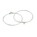 40pcs Large Metal Earrings Round Hoop / Hoops Bling Big Circle Dangle Women