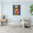 Christmas Sheep Diamond Painting 5D DIY Full Round Drill Wall Arts (B2481)
