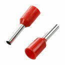 Red PVC Sleeve Insulating Pin Terminals Connector for 19 AWG 1000 Pcs