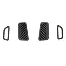 Car Styling Carbon Fiber Color Interior Front Dashboard Upper Ac Vent Cover