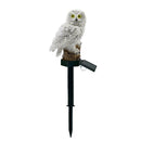 Solar Power LED Owl Lawn Light Waterproof Garden Landscape Lamp (White)