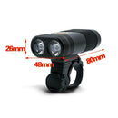 Bicycle Headlight Bike Front Light USB Rechargeable Double LED Bike Accessories
