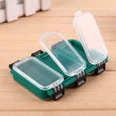6 Compartment Waterproof Double Sided Fishing Storage Case Lure Box