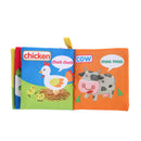 Soft Cloth Book Baby Kids Early Educational Cartoon Book Toys (Animal) A