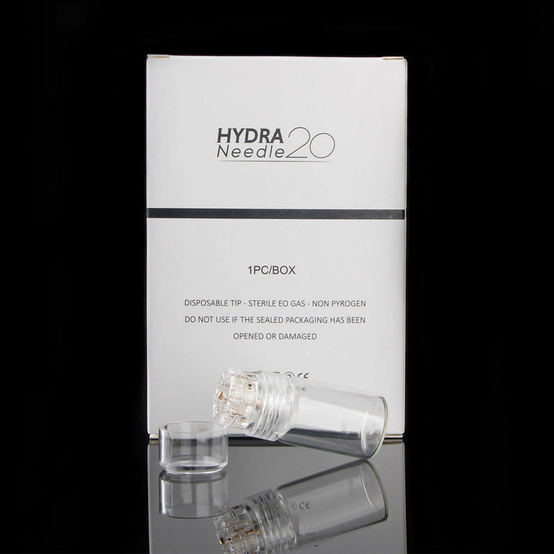 Hydra Micro Needle Applicator Glass Bottle Serum Injection into skin Reusable