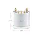 52mm White LED Water Temperature Temp Gauge Meter with Sensor Smoke Face T Hj Bj