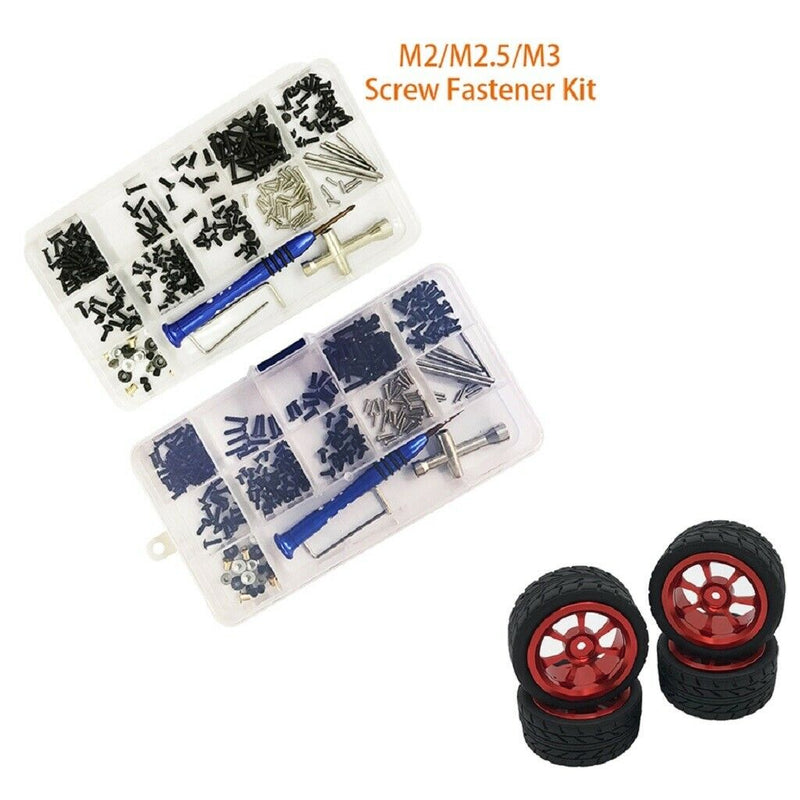 316pcs/set M2/M2.5/M3 Screws Box for Wltoys 1/14 144001 RC Car Accessories