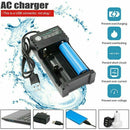 Battery Charger 2 Slots Universal Rechargeable 4.2V Li-ion For 18650 Batteries