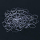 500pcs/Lot Disposable Clear Kids Rubber Band Thick Girl Hair Loop Accessory