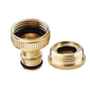 Useful Brass Hose Tap Connector 23mm threaded garden water Pipe Adaptor Fitting