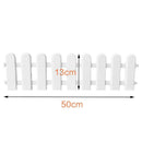 5X(1Pc 50x13cm White Plastic Tree Fence Courtyard Indoor Garden Fence Kind K1T9)