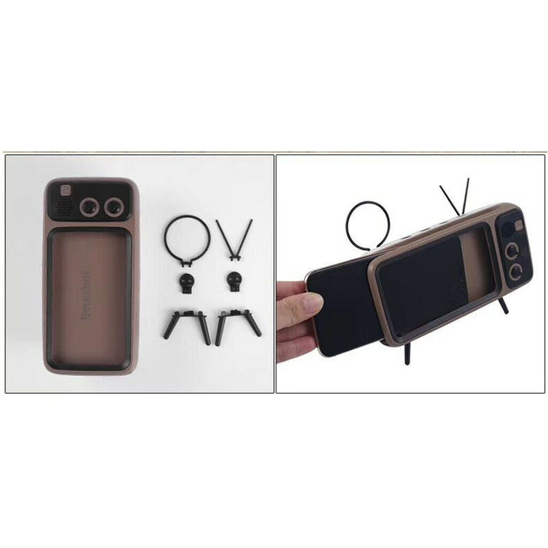 Universal Outdoor Portable Retro TV Style Wireless  Speaker Brown