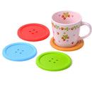 Silicone Giant Button Coaster Tea Cup Mug Drinks Table Placemat Place Mat Glass-