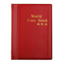 Mini Penny Money Pocket Storage Coin Album Book 120 Holders Collection Red