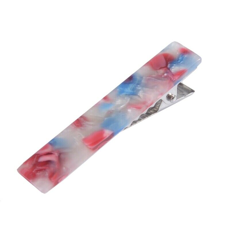 1 Set 8 Pcs New Women Elegant Acetate Leopard Print Long Barrette Hair Clip