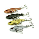 Lot 4pcs Metal Fishing Lures 3.5cm 3.2g Bass Spoon Crank Bait Tackle
