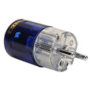 P-037E Platinum Plated Male EU Power Plug Connector C037 IEC Plug Newest Useful